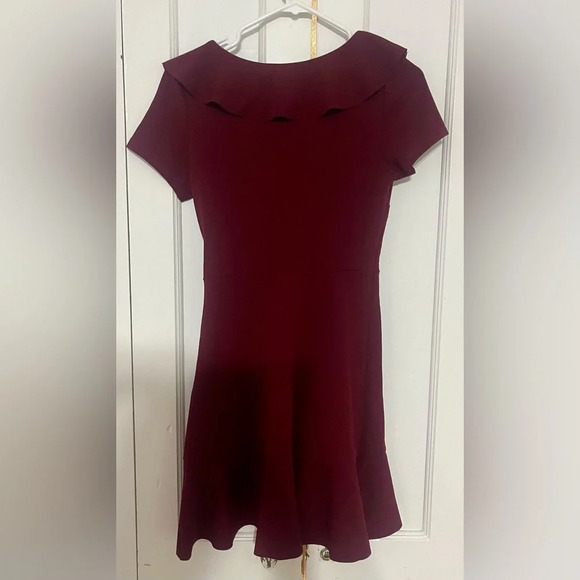Chelsea28 Short Sleeve Ruffle Faux Wrap Minidress - Picture 3 of 5